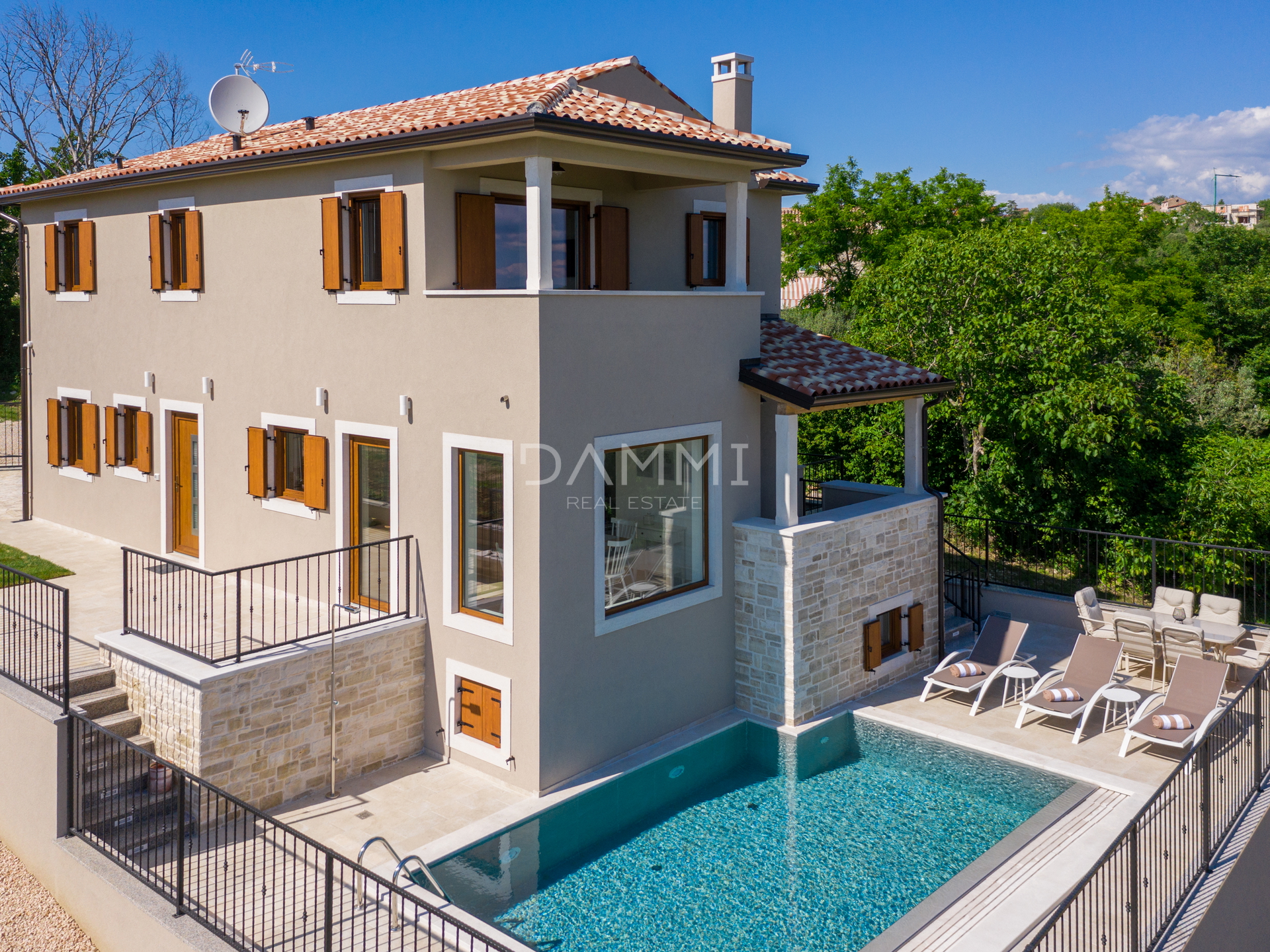 ISTRIEN, BUJE - Wunderschöne Villa mit Blick auf das Meer und die Natur